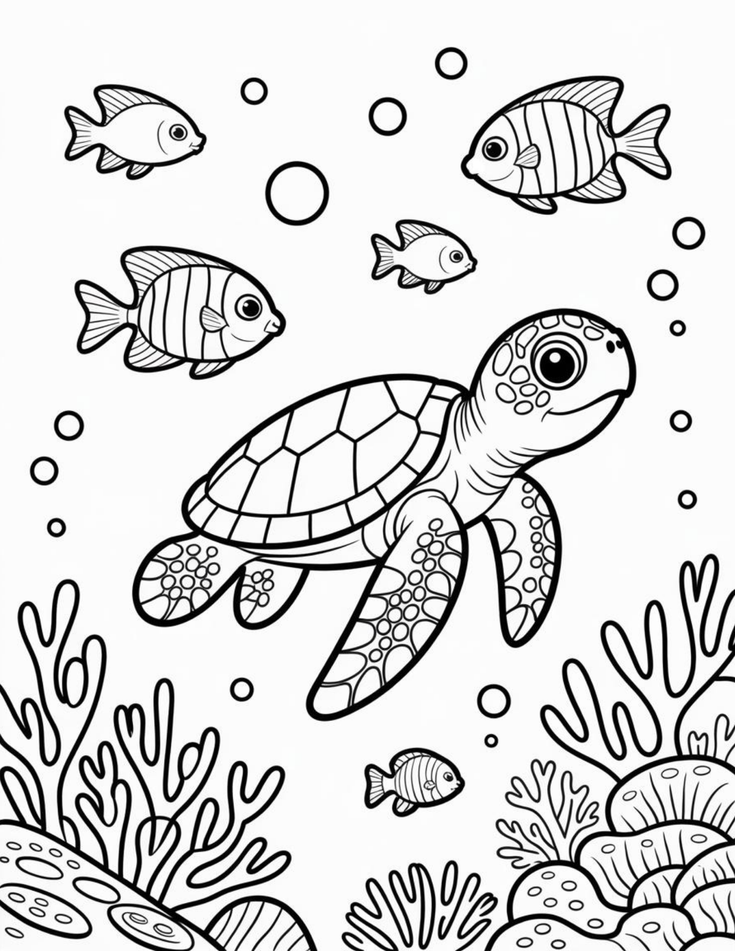 Best Selling 100 Cute Ocean Animals Coloring Pages Adult and Kid Coloring Pages Printable Digital Instant Download PDF Best Selling Popular