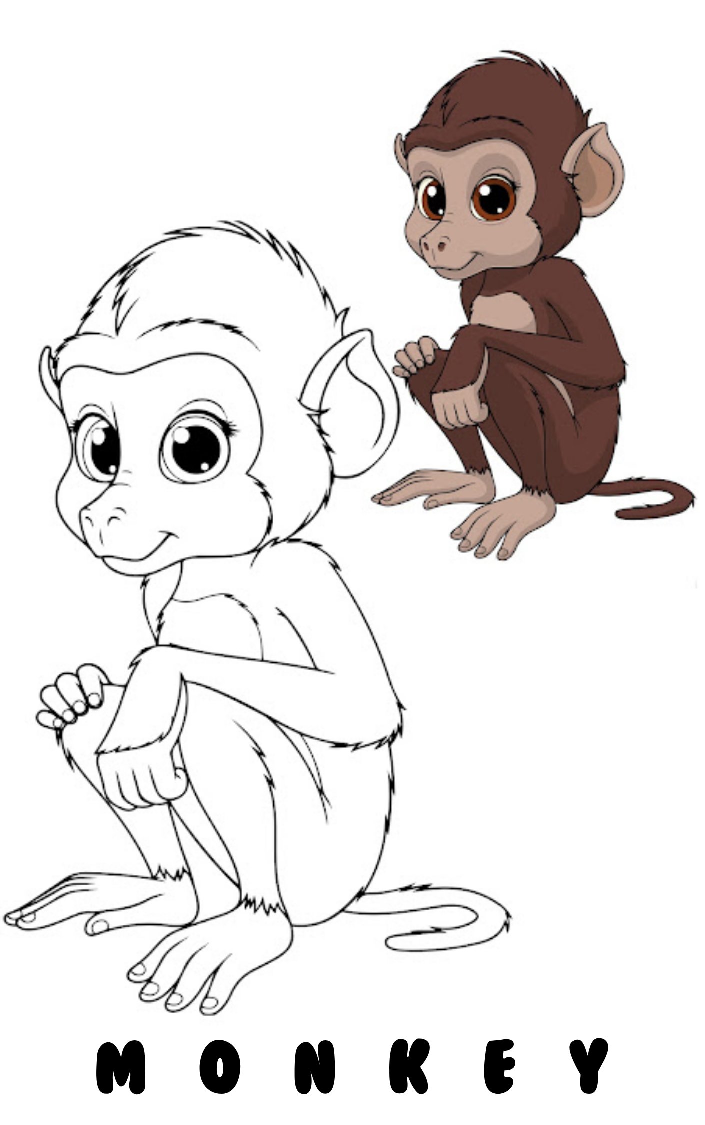 “20 Adorable Animals Coloring Book for Kids – Fun & Easy Printable PDF | Only $2!”