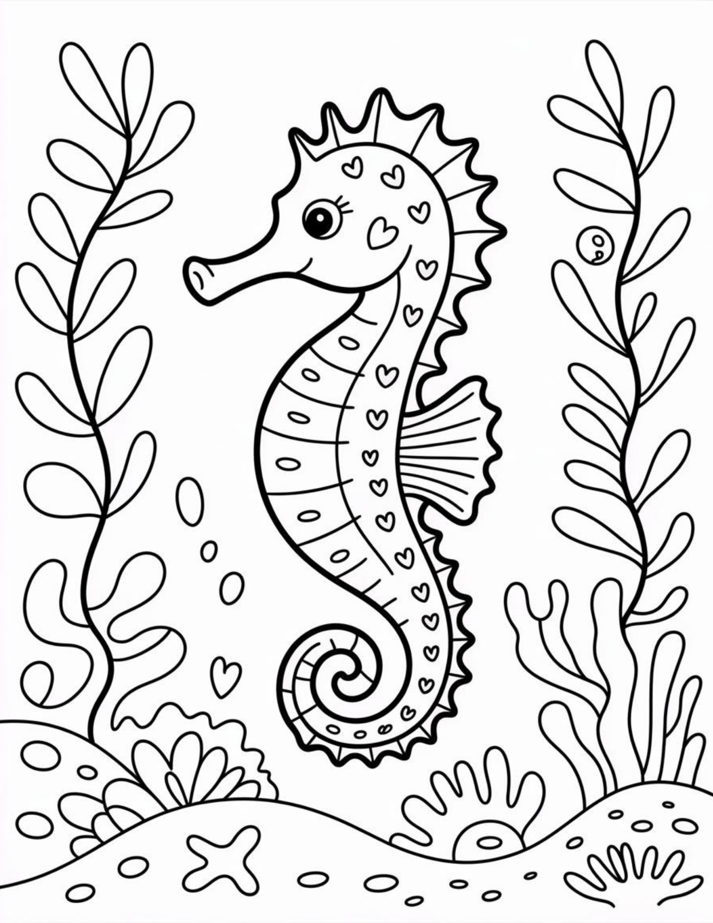 Best Selling 100 Cute Ocean Animals Coloring Pages Adult and Kid Coloring Pages Printable Digital Instant Download PDF Best Selling Popular
