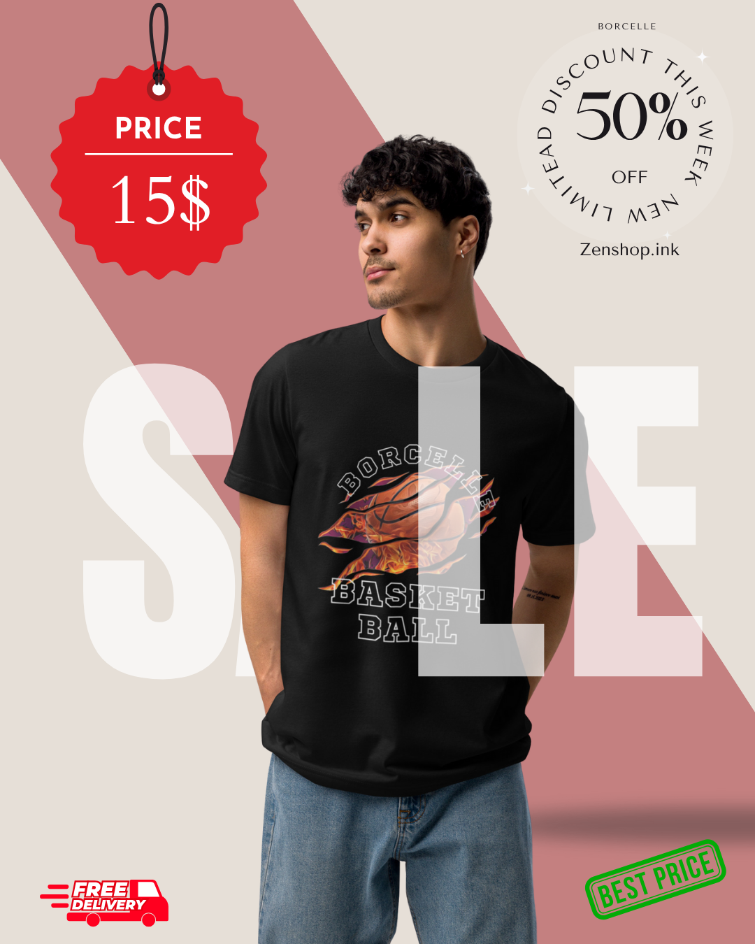 Summer Basketball Shirt-Zenshop